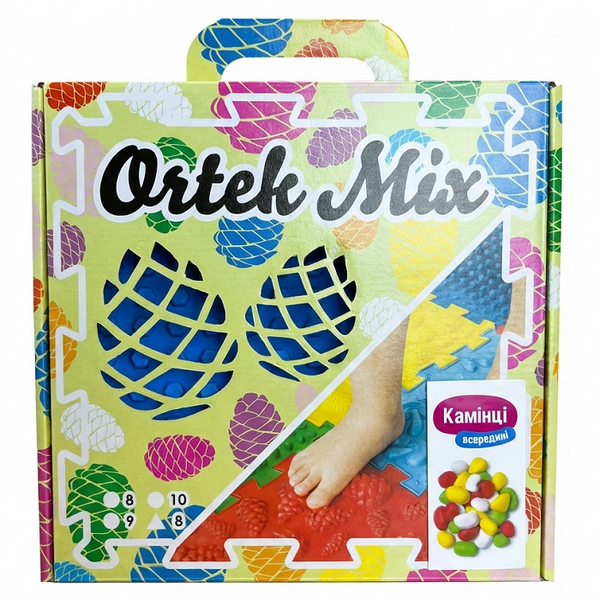 Масажний килимок &laquo;Ортек Мікс Пазли&raquo; 8 елементів + "Камінці" 413 фото