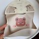Силіконовий нагрудник для малюків Baby Bibs (Бежевий) 1454 фото 3