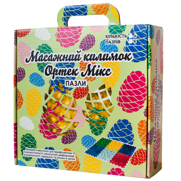 Килимок масажний "Пазли Мікс" 8 елементів 418 фото